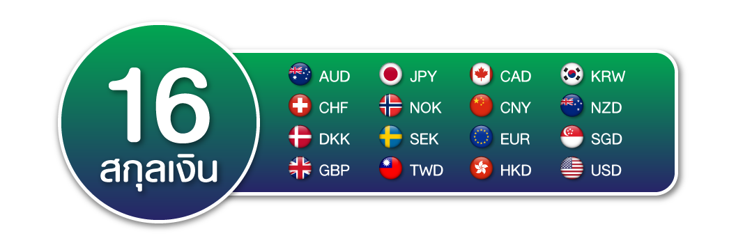 16 สกุลเงิน